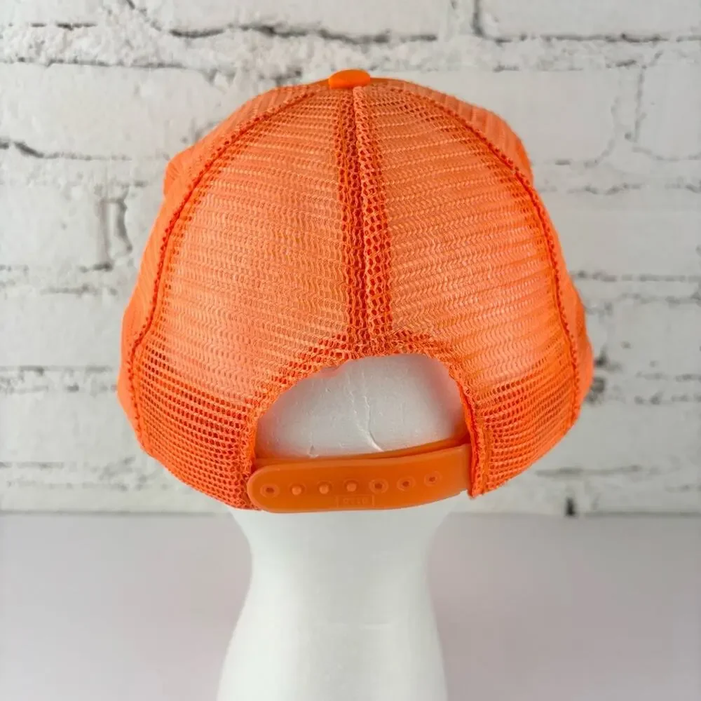 Vintage Happiness Is Big Bucks Orange Snapback Hat